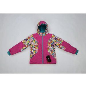 Spyder Dreamer Jacket Girls Large Pink Floral Hooded